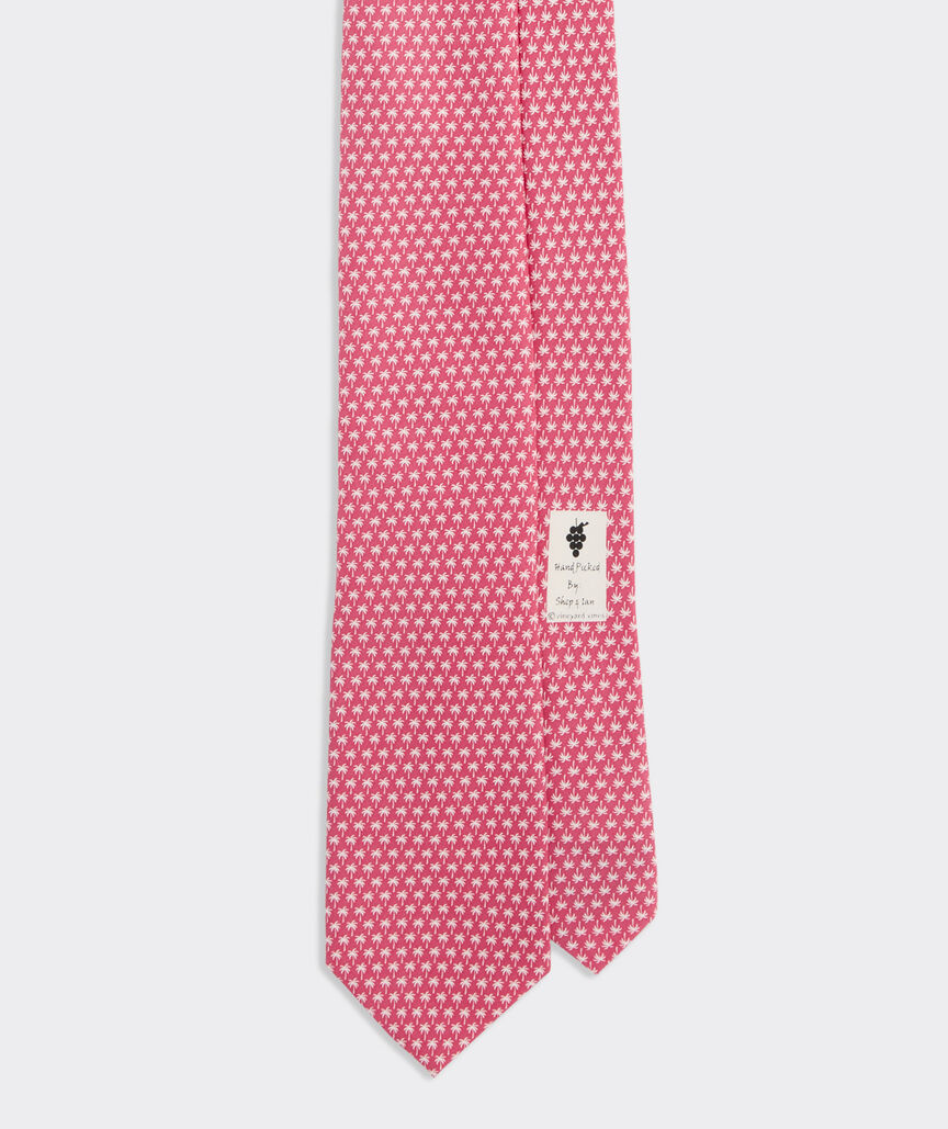 Micro Palm Trees Printed Tie