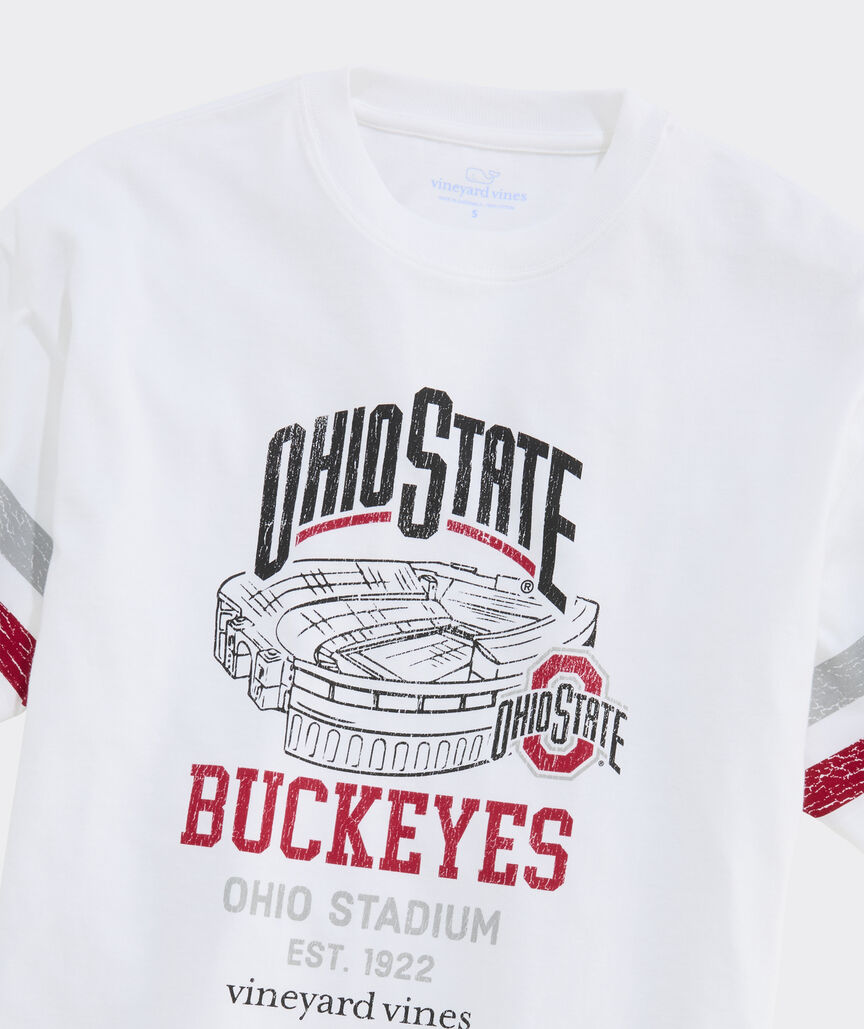 The Ohio State University Women's Short-Sleeve Varsity Boxy Tee