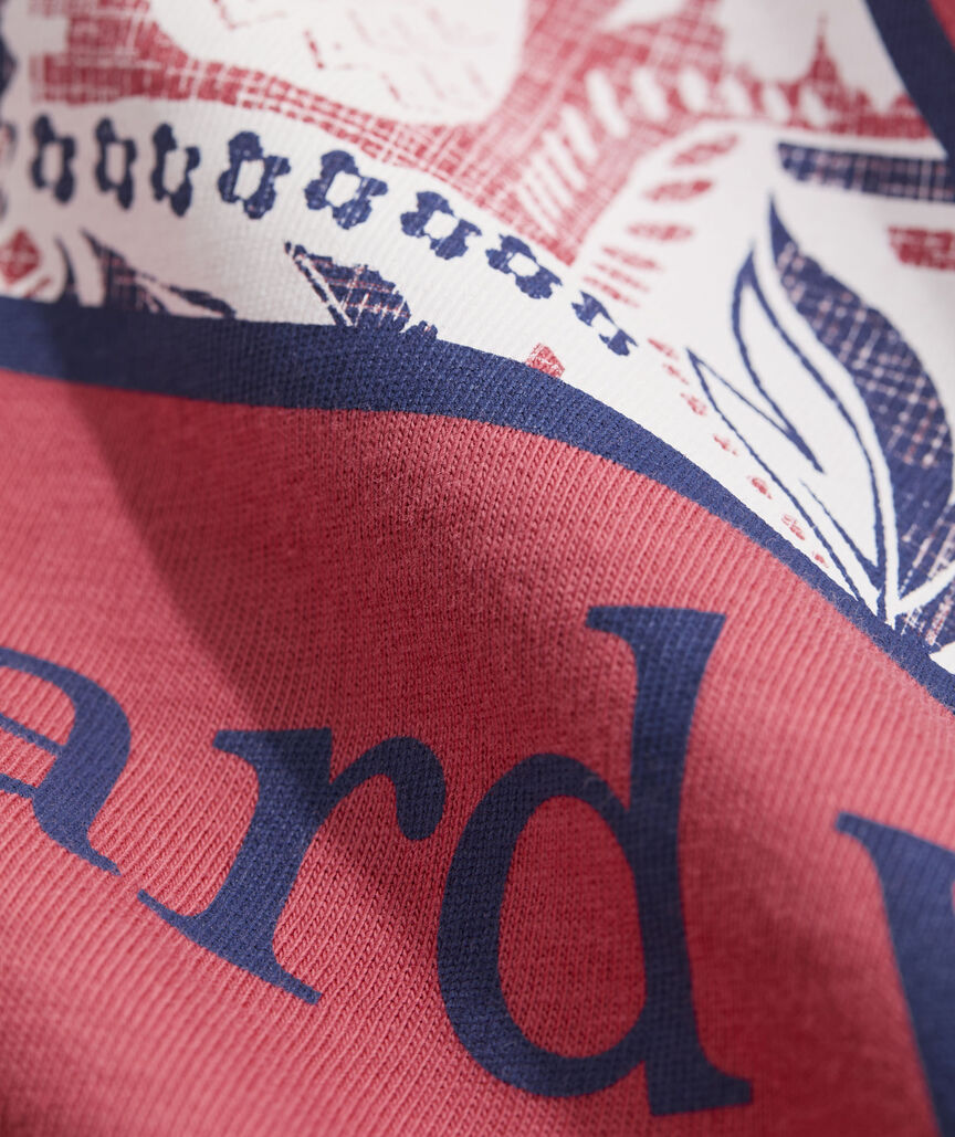Island Woodblock Whale Short-Sleeve Pocket Tee