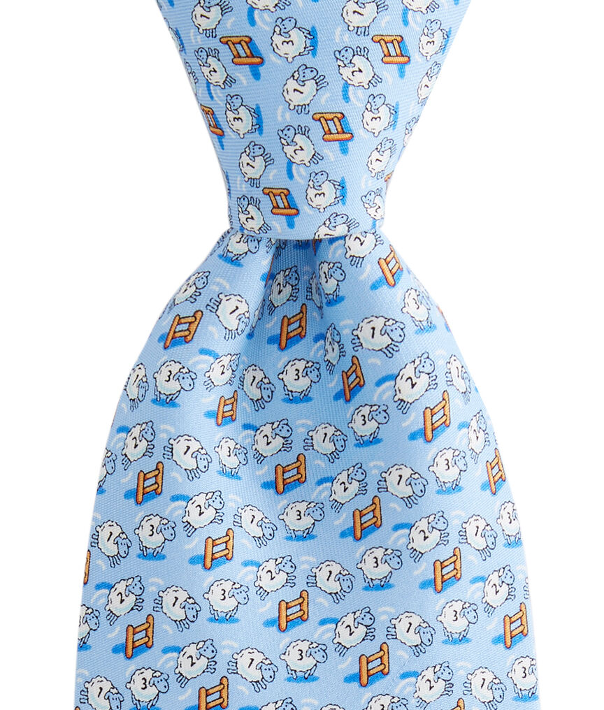 Counting Sheep Printed Tie