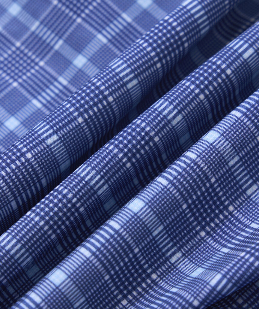 OUTLET Glen Plaid Performance Polo