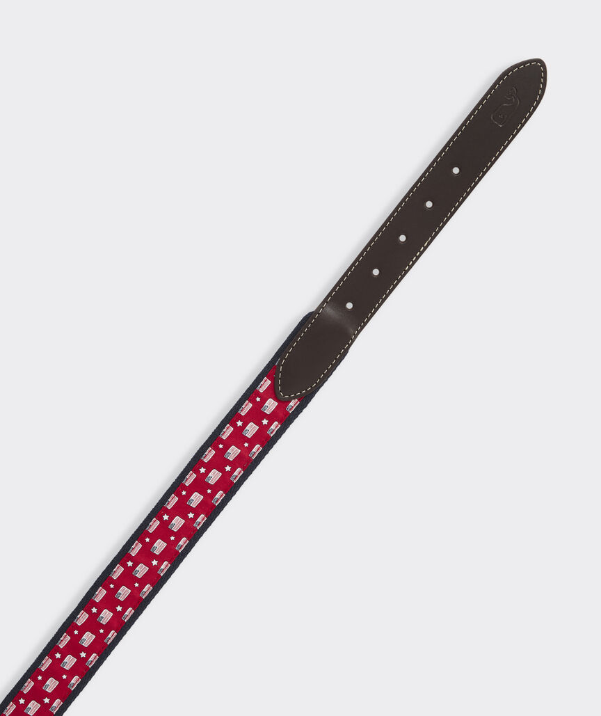 Flags & Stars Canvas Club Belt