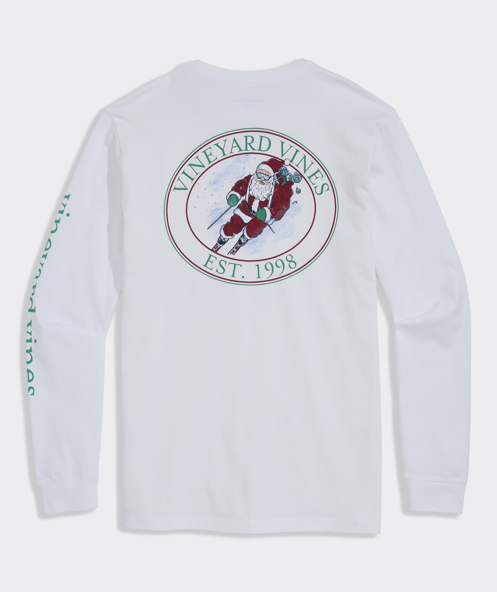 Santa Ski Long-Sleeve Pocket Tee