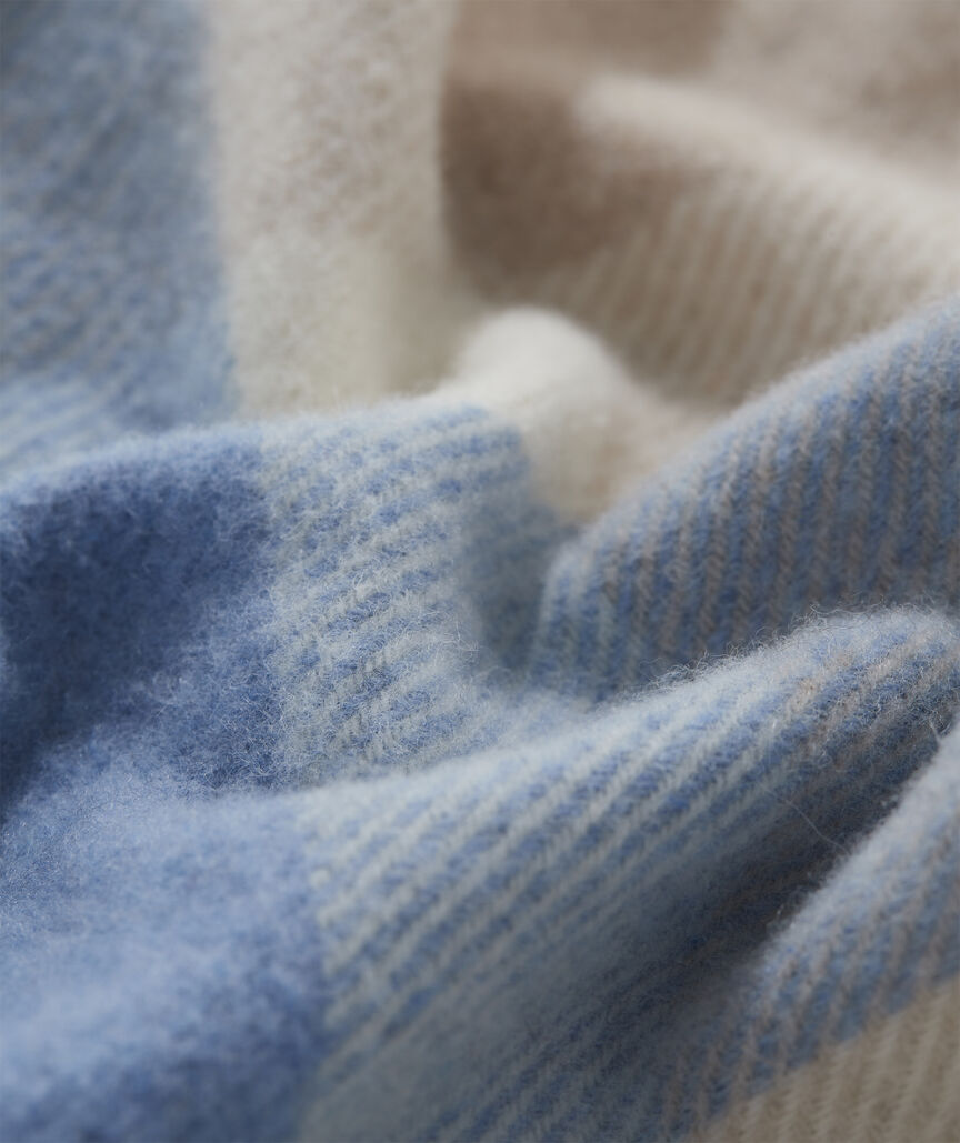 Wool Cashmere Plaid Blanket