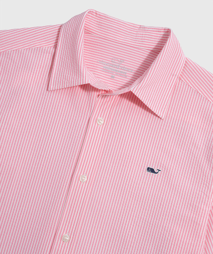 OUTLET Performance Seersucker Short-Sleeve Shirt