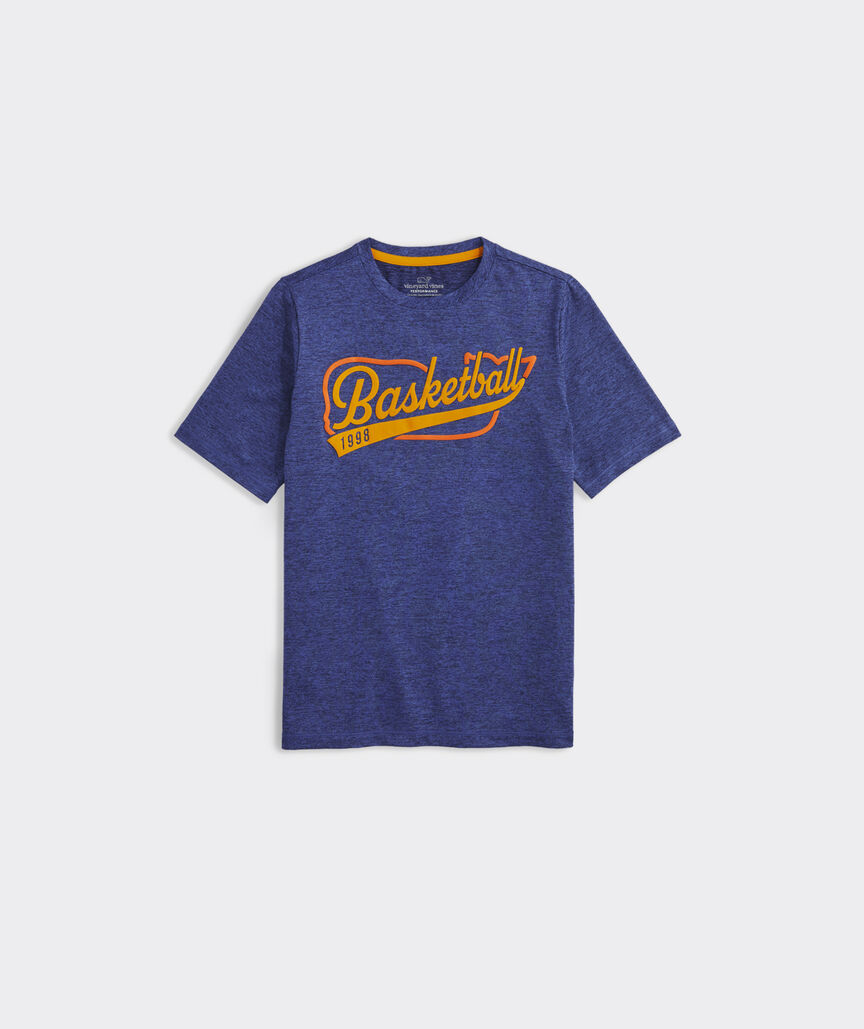 Boys' Varsity Basketball Whale Short-Sleeve Harbor Performance Tee