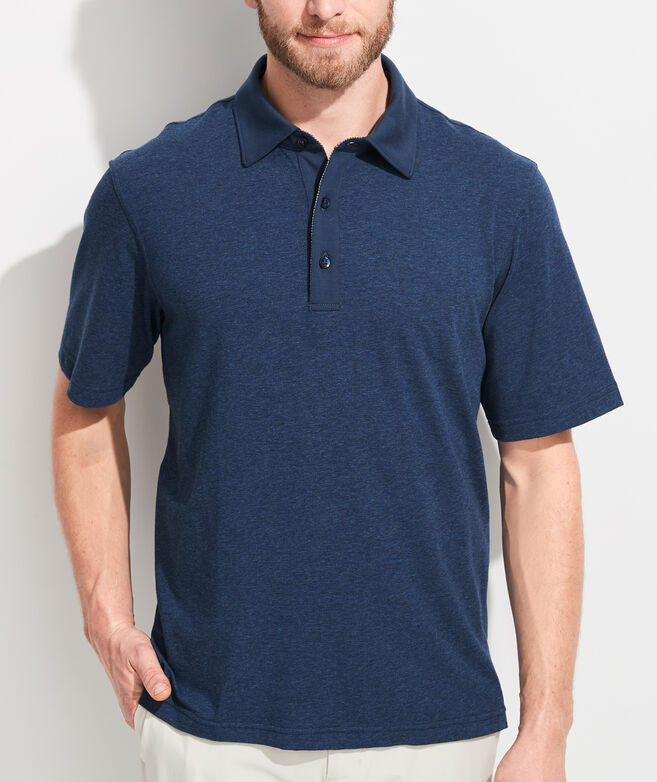 Heathered Solid Polo