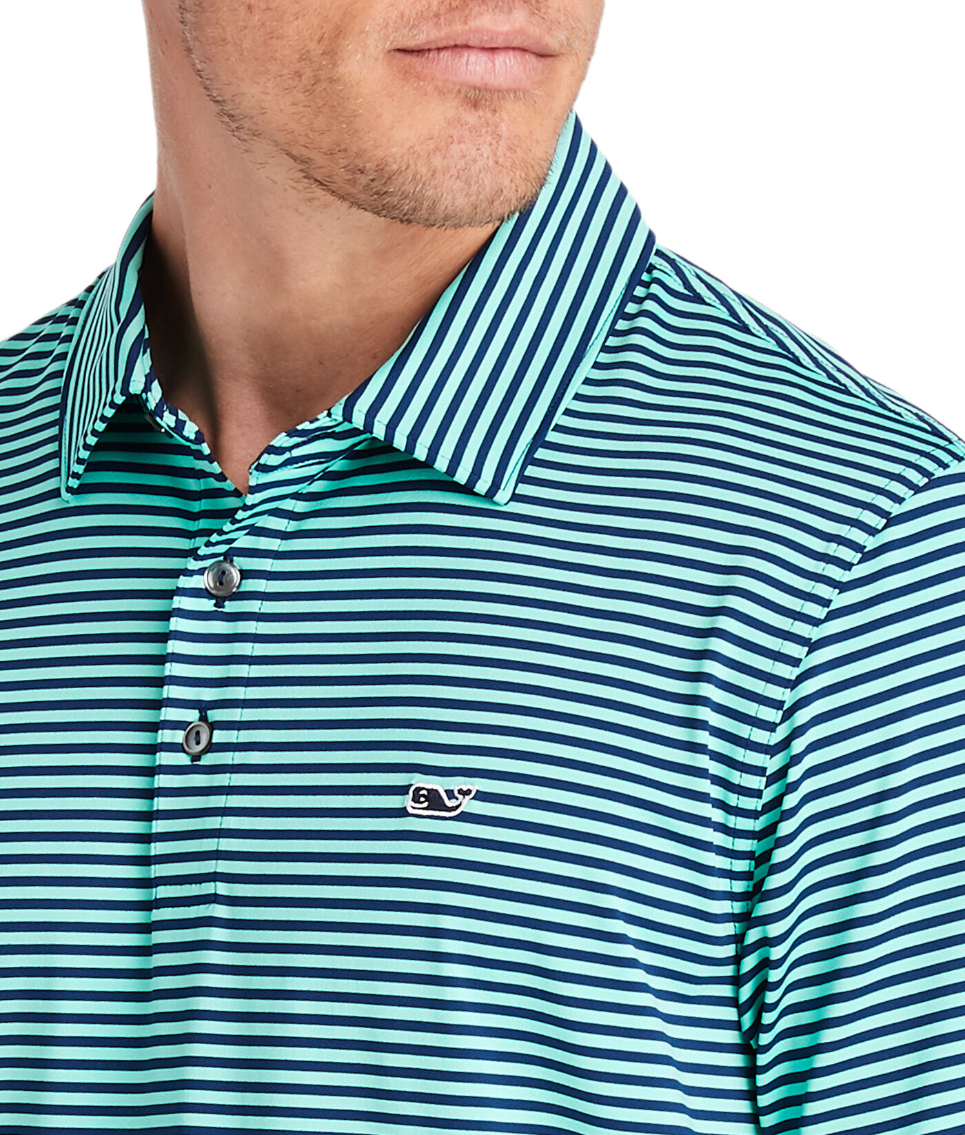 Kennedy Stripe Sankaty Performance Polo