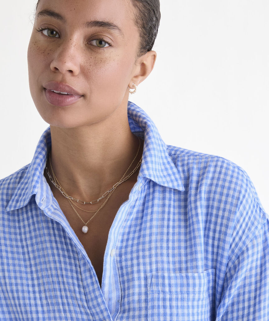 Birdie Double Gauze Button-Down