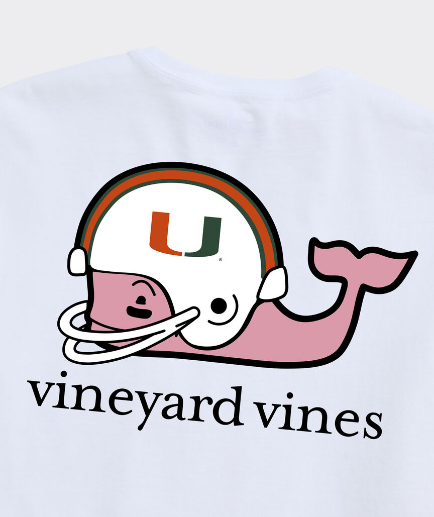 University of Miami Football Whale Short-Sleeve Pocket Tee