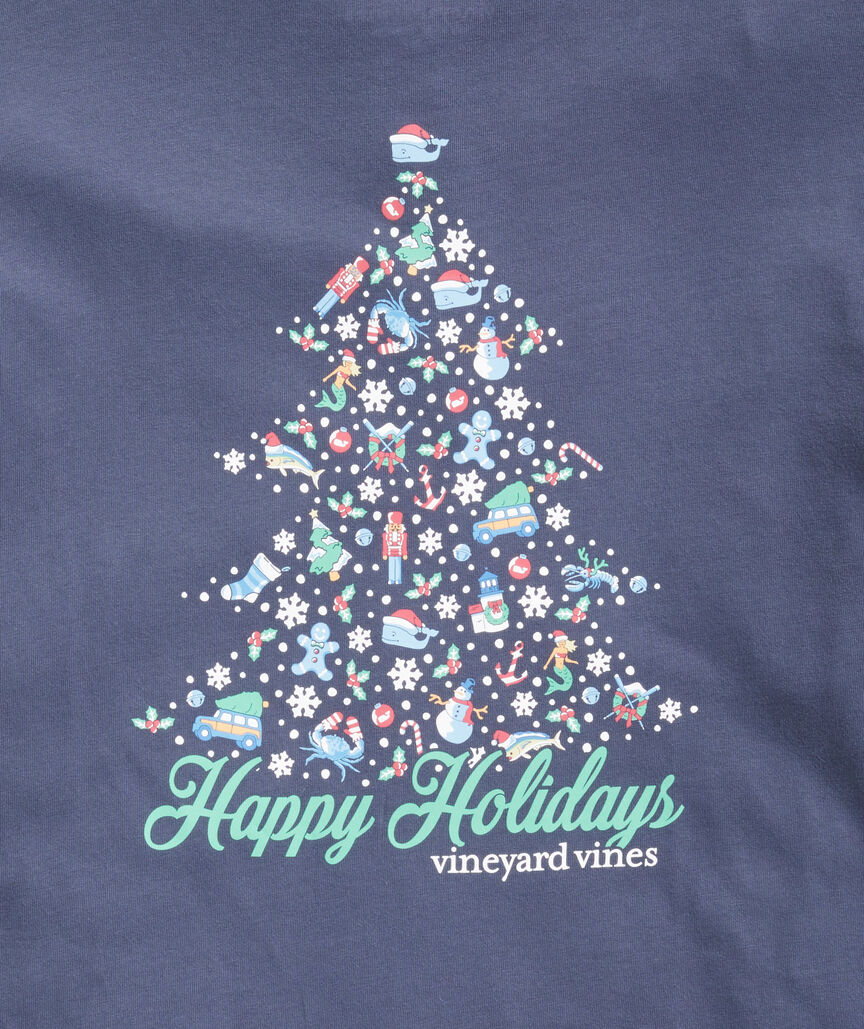 Holiday Tree Long-Sleeve Pocket Tee