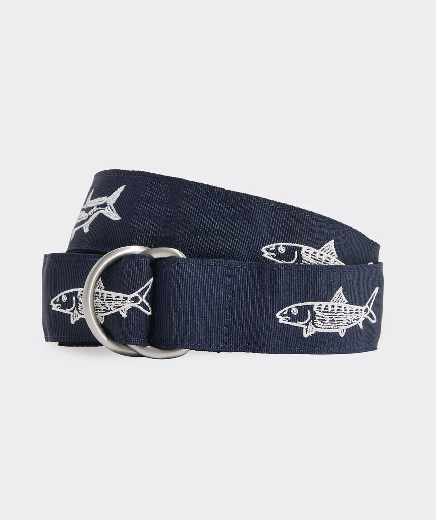 Multi Fish Icon D-Ring Belt