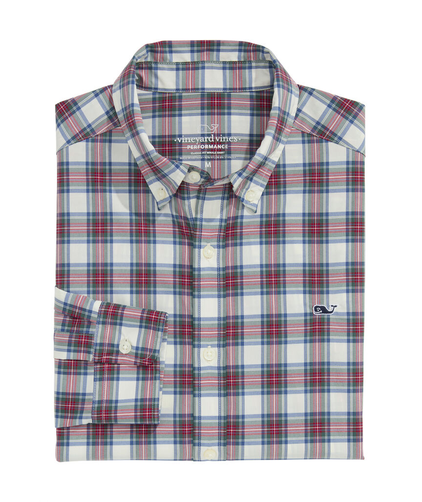 OUTLET Performance Nylon Plaid Shirt