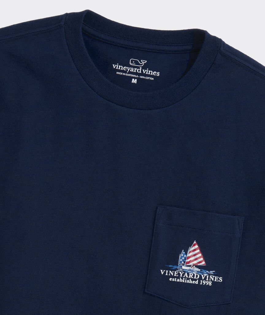 Americana Sails Short-Sleeve Pocket Tee