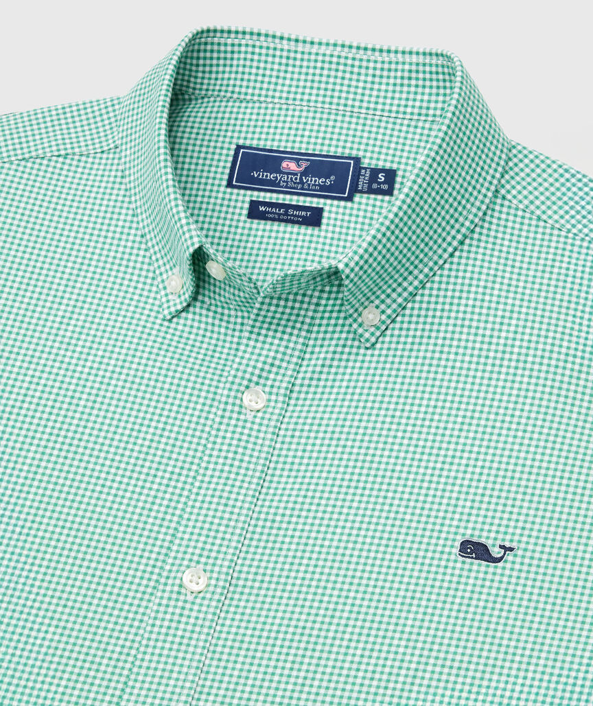 OUTLET Boys' Poplin Check Shirt