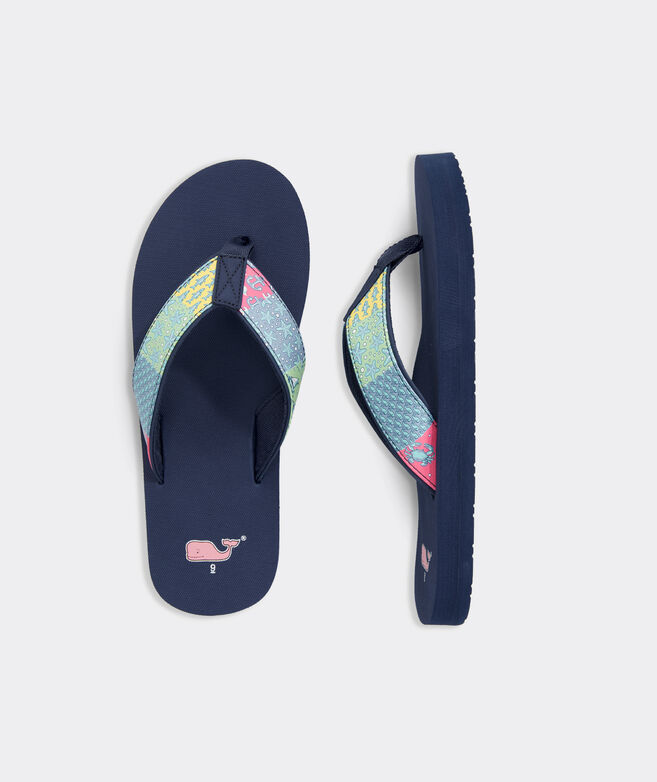 Shop Womens Original Patchwork Classic Flip Flops at vineyard vines