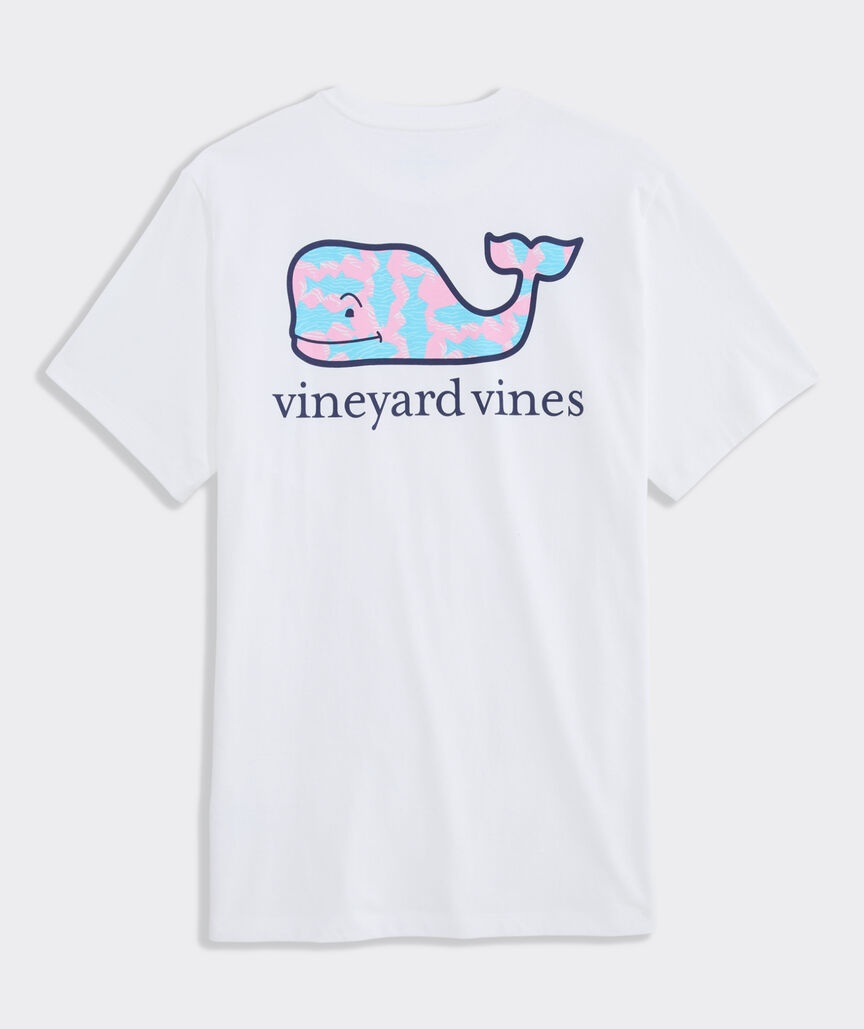 Rippled Fish Whale Short-Sleeve Pocket Tee