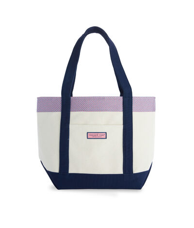 Vineyard Vines Vineyard Whale Classic Tote Bag (Pink) (100% Silk)