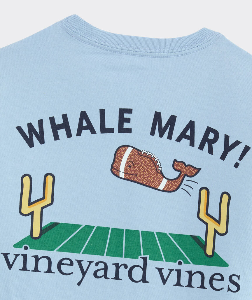 Boys' Whale Mary Football Long-Sleeve Pocket Tee