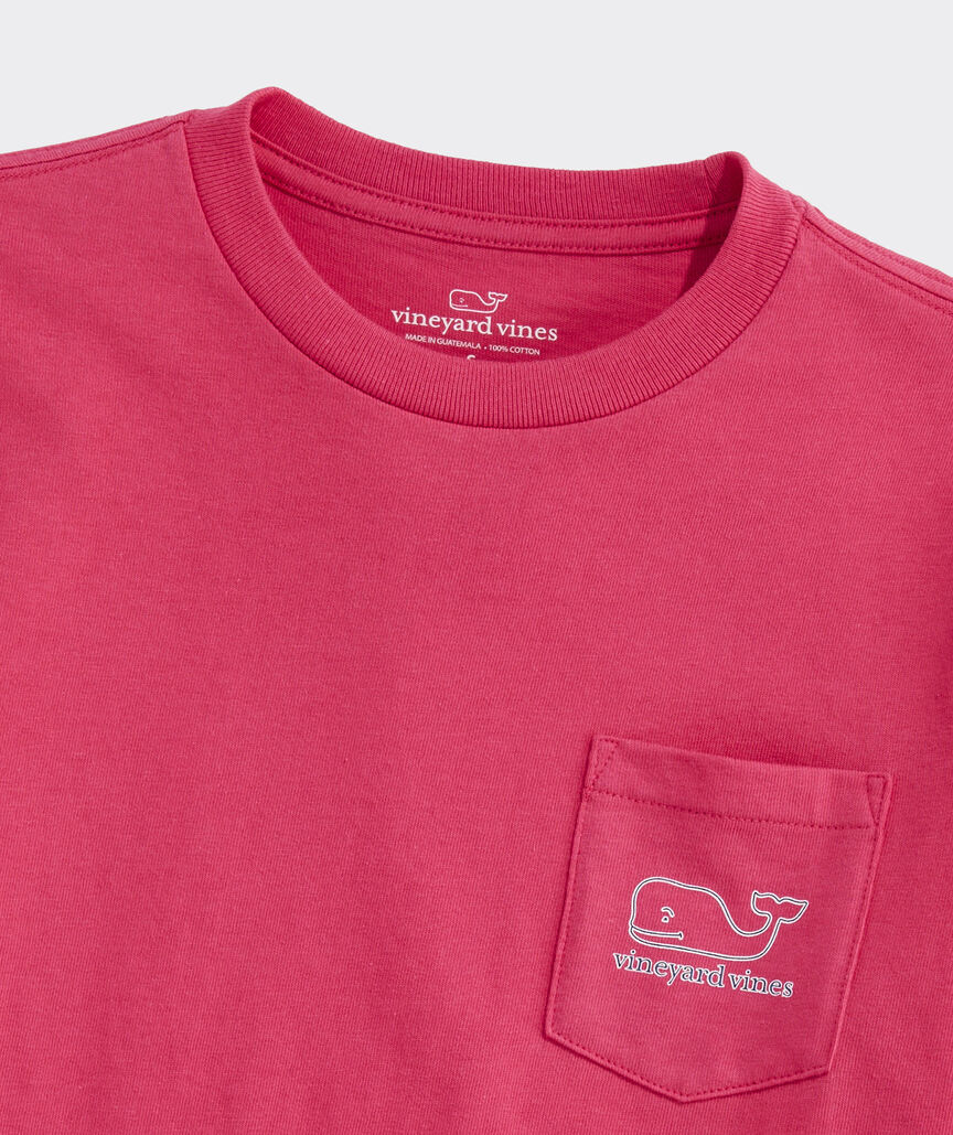 Boys' Stripe Whale Short-Sleeve Pocket Tee