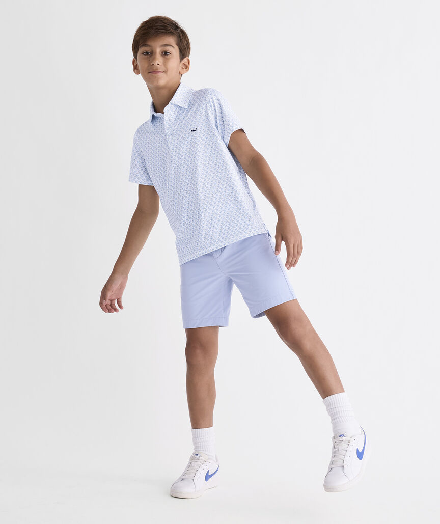 Boys' Printed Sankaty Performance Polo