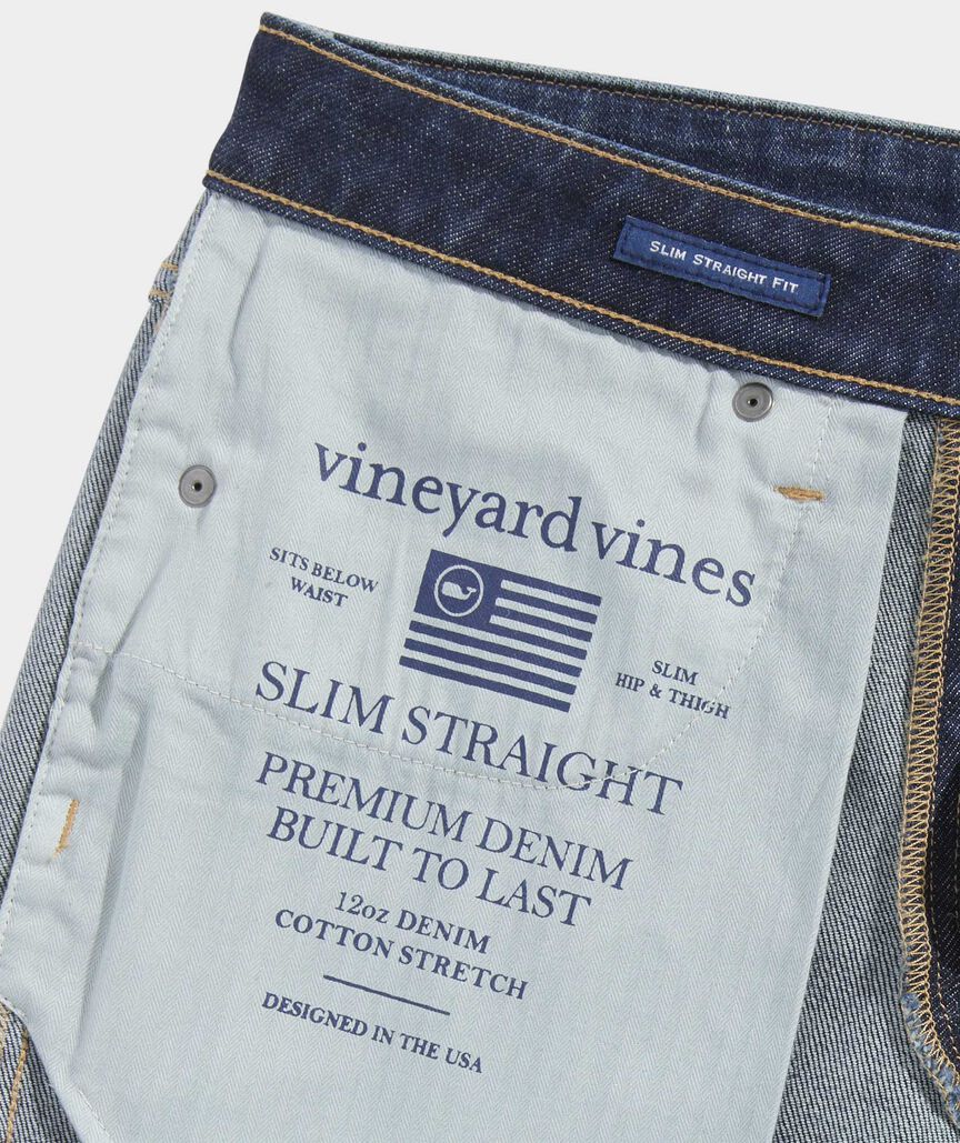 Slim Straight Indigo Jeans