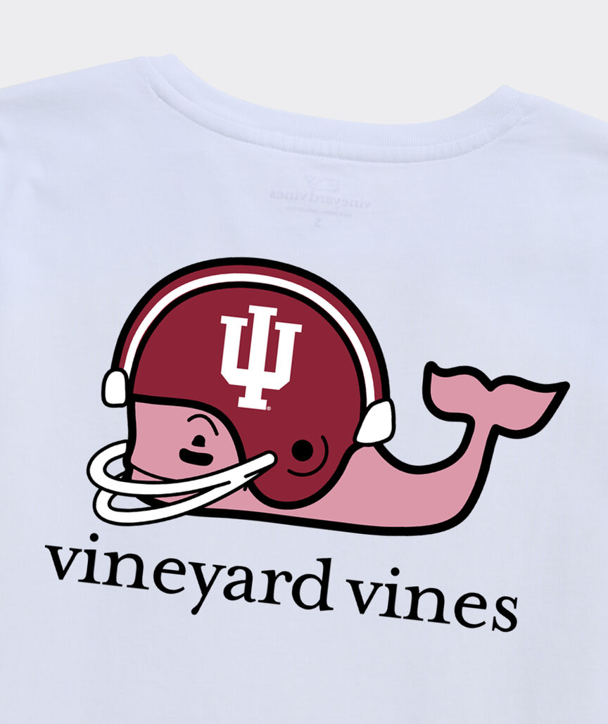 Indiana University Women's Football Whale Short-Sleeve Pocket Tee
