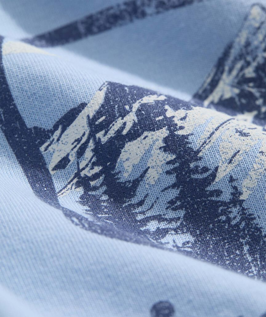 Boys' Ski Mountain Whale Long-Sleeve Pocket Tee