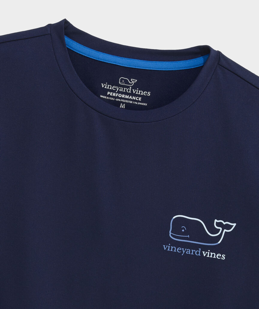 Performance Burgee Whale Long-Sleeve Harbor Tee