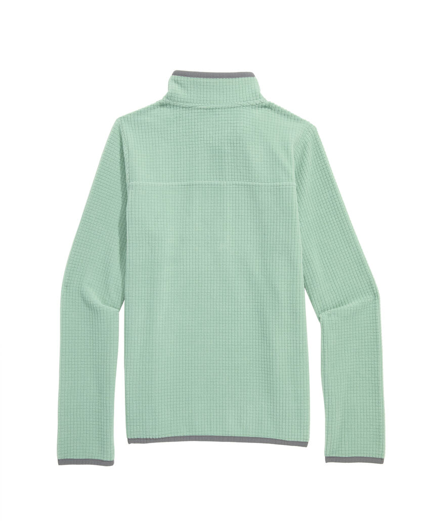 OUTLET Boys' Grid Fleece Quarter-Zip