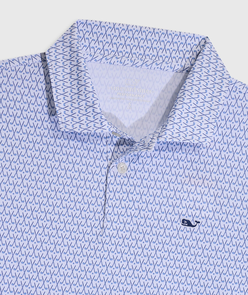 OUTLET Boys' Performance Golf Micro Polo