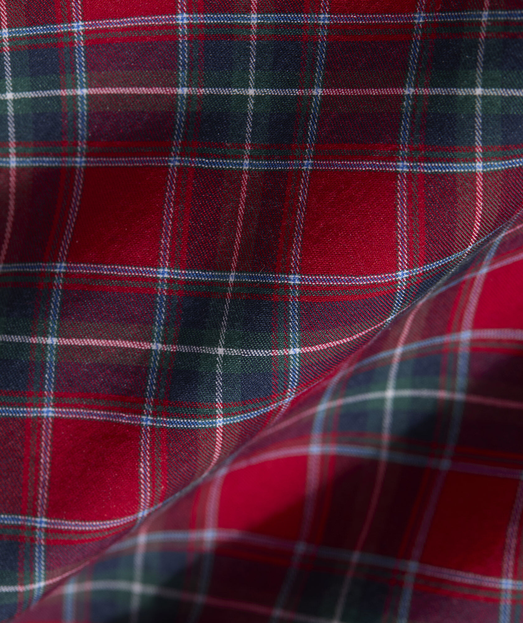 Yuletide Tartan Performance Cotton Slim Fit Shirt