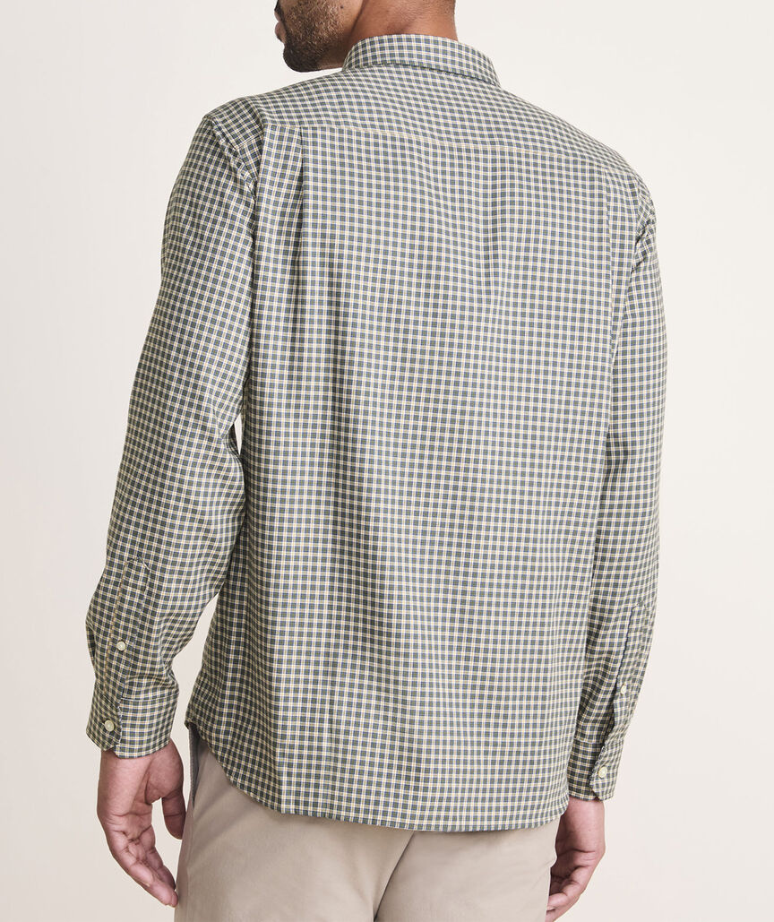 On-The-Go Brushed Twill Check Shirt
