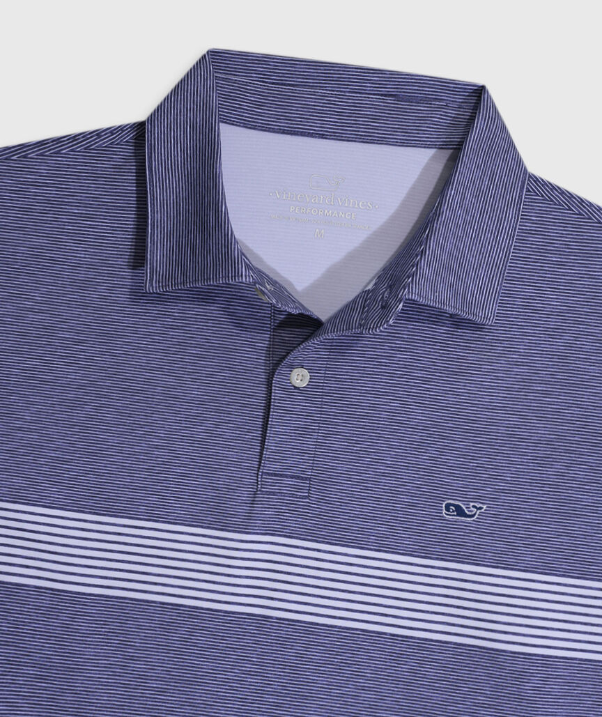 OUTLET Performance Seawall Stripe Polo