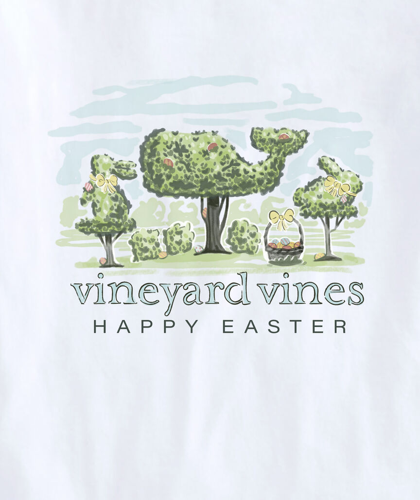 Easter Topiaries Short-Sleeve Pocket Tee
