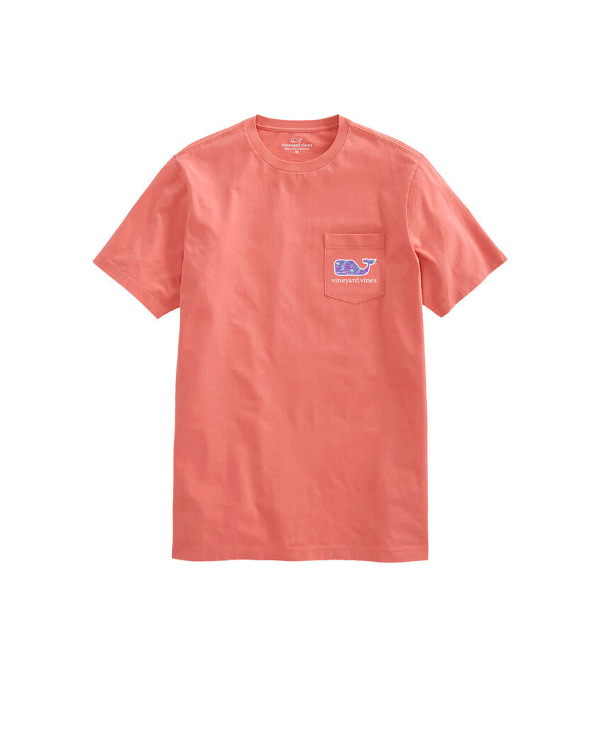 OUTLET Turtle Palm Whale Short-Sleeve Pocket Tee