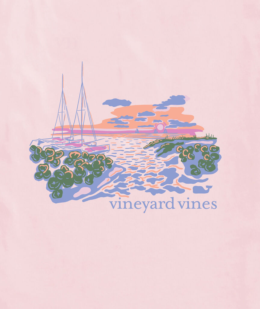 OUTLET Women's Palm Beach Scenic Short-Sleeve Pocket Tee