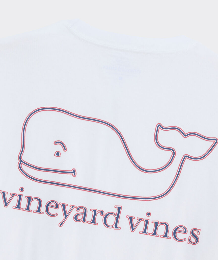 Stripe Whale Short-Sleeve Pocket Tee