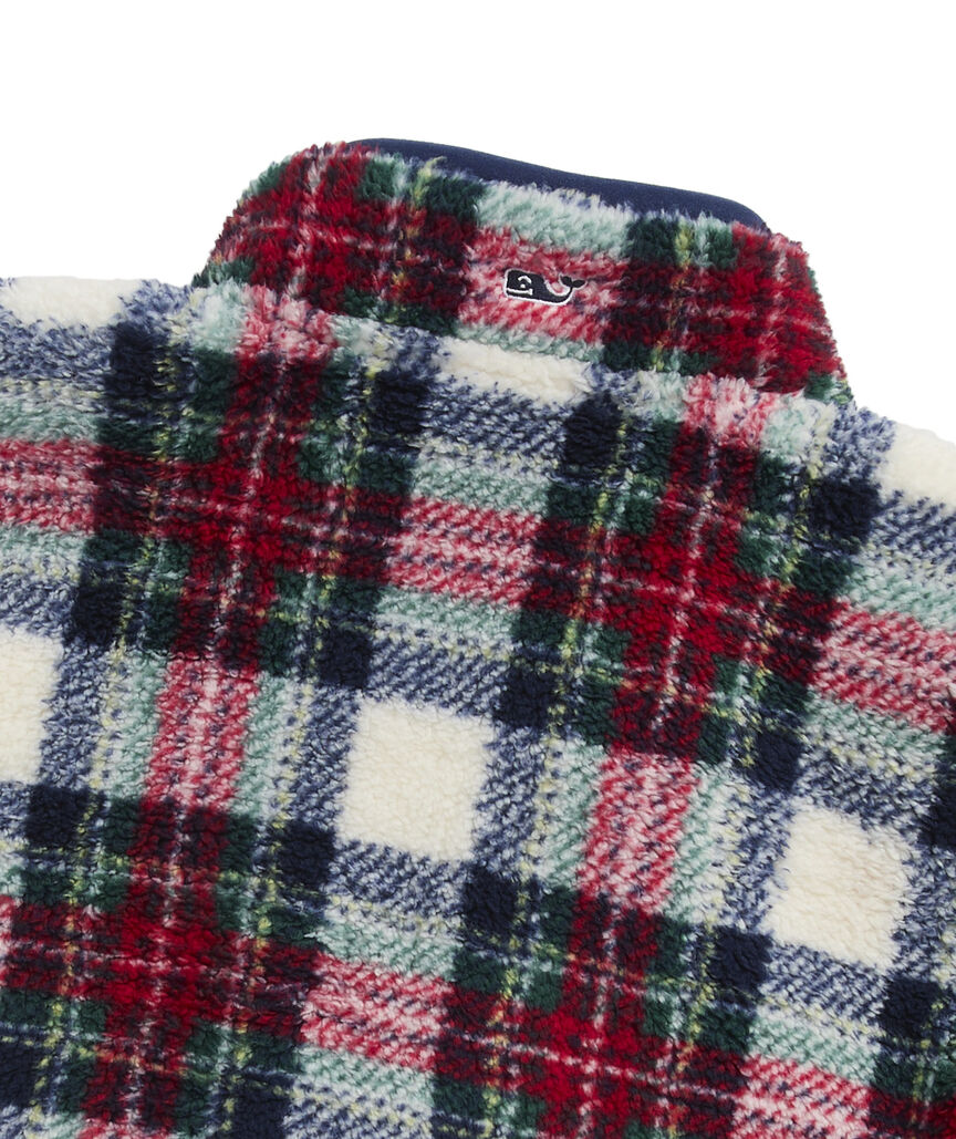 OUTLET Women's Printed Fuzzy Classic Half Zip