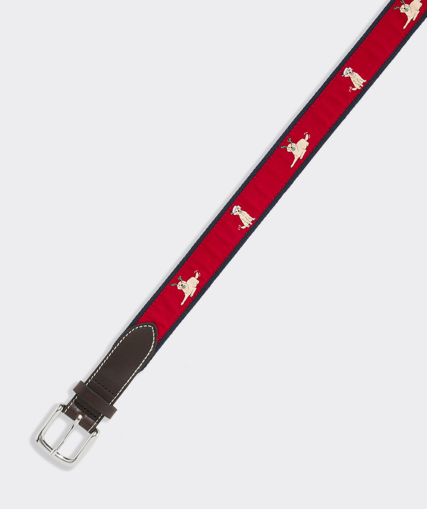 Boys' Santa Paws Canvas Club Belt
