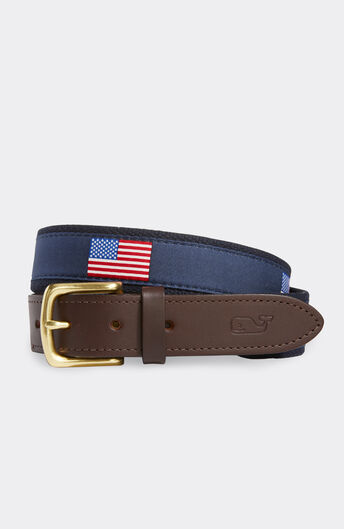 American Flags Canvas Club Belt