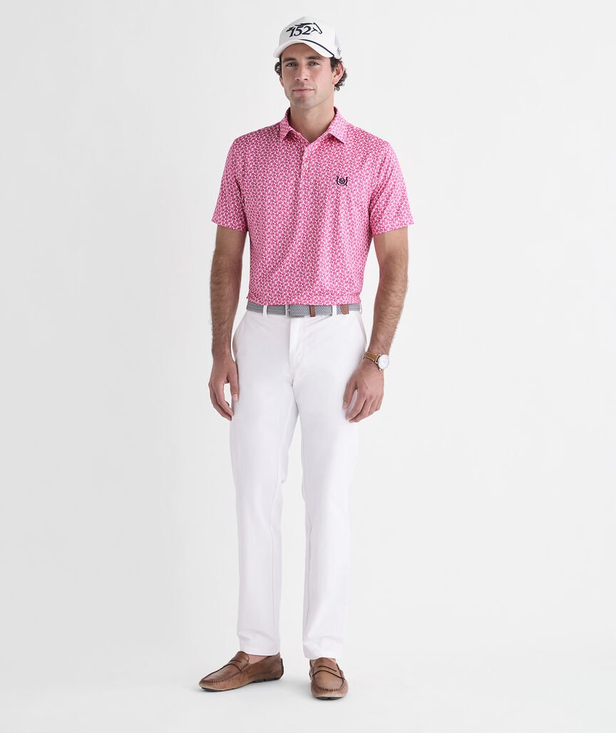 Kentucky Derby Performance Printed Sankaty Polo