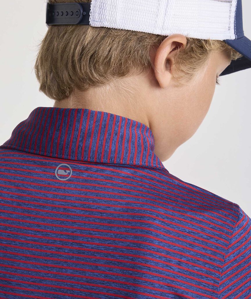 Boys' Performance Bradley Stripe Sankaty Polo