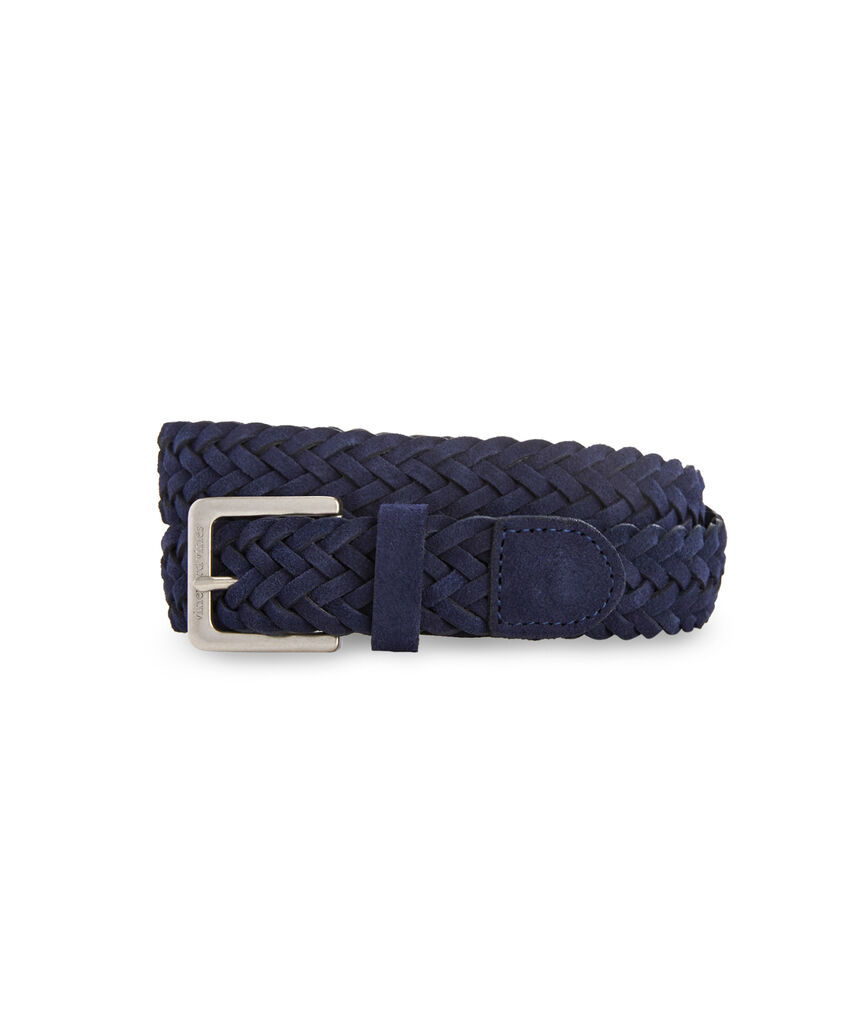 Braided Suede Leather Belt