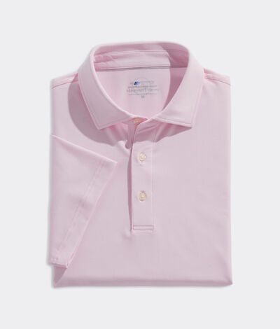 Vineyard Vines Palmero Polo Shirt (Pink Blue v2) (Size: XS)