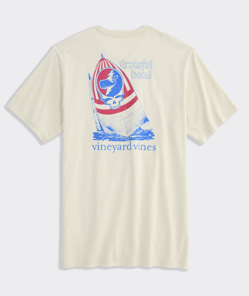 Grateful Dead x vineyard vines USA Sail Short-Sleeve Pocket Tee