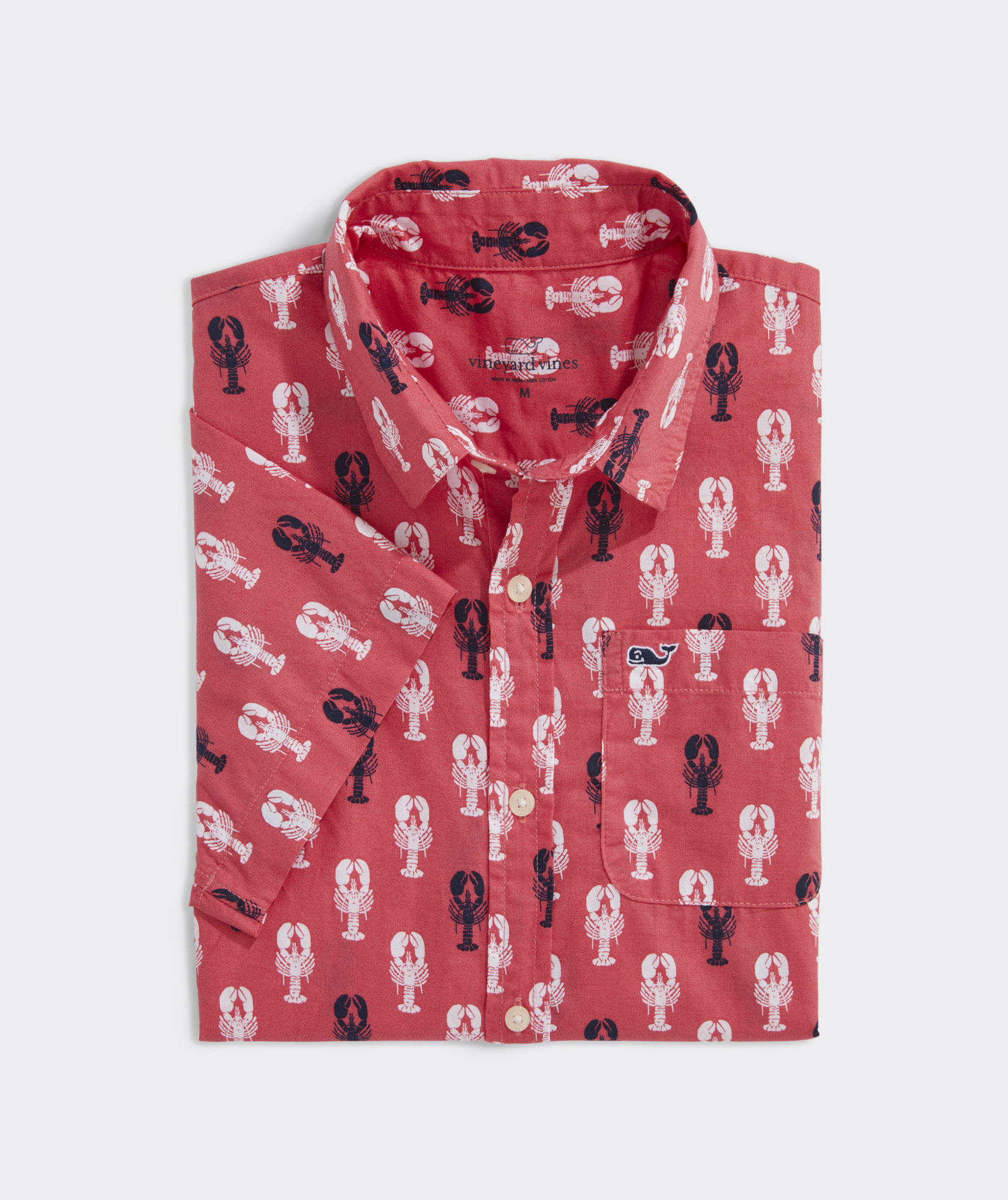 Boys' Cotton Short-Sleeve Lobster Shirt