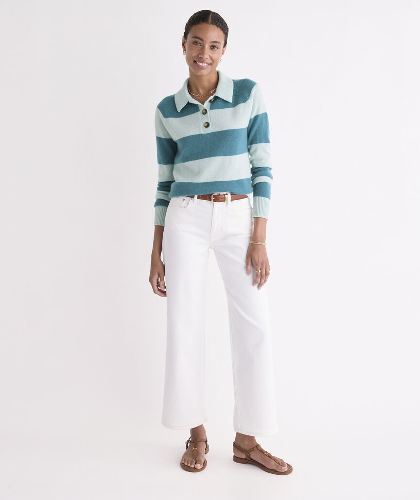 Seaspun Cashmere Polo Sweater