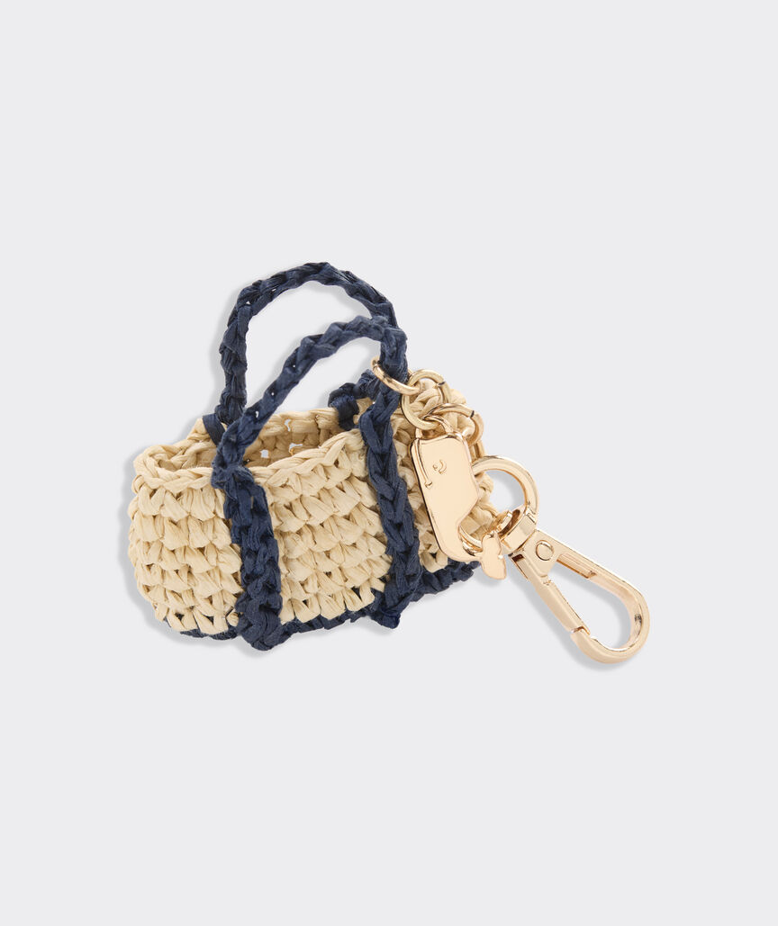 Straw Tote Bag Charm