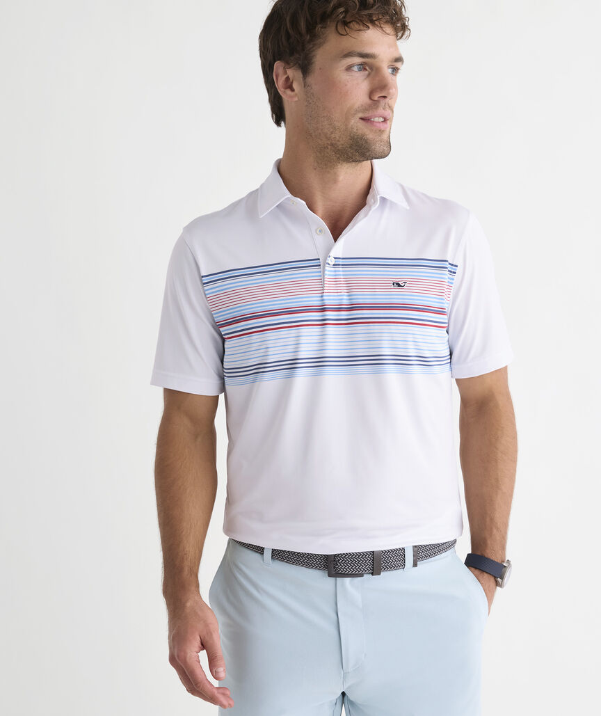 Performance Chest Stripe Sankaty Polo